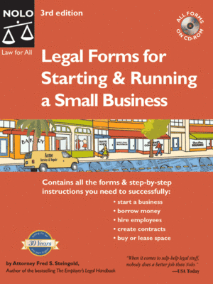 cover image of Legal Forms for Starting & Running a Small Business
